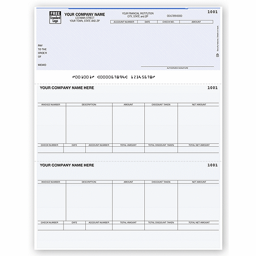 Laser Top Accounts Payable Check
