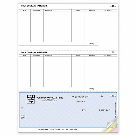 Laser Bottom Accounts Payable Check