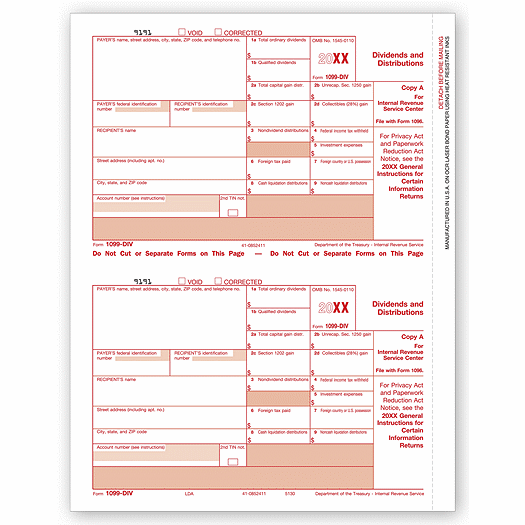 2020 Laser 1099-DIV Income, Federal Copy A