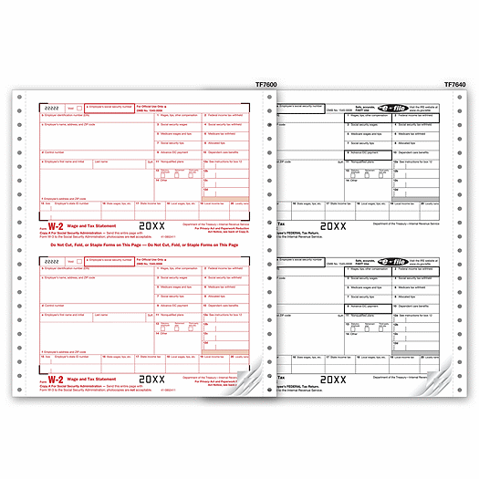 2020 Continuous W-2 Twin Sets, 8-part