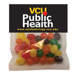 Large Plastic Bag with Header Card - Filled with Jelly Beans