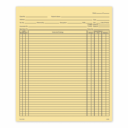 General Patient Exam Records, Folder Style