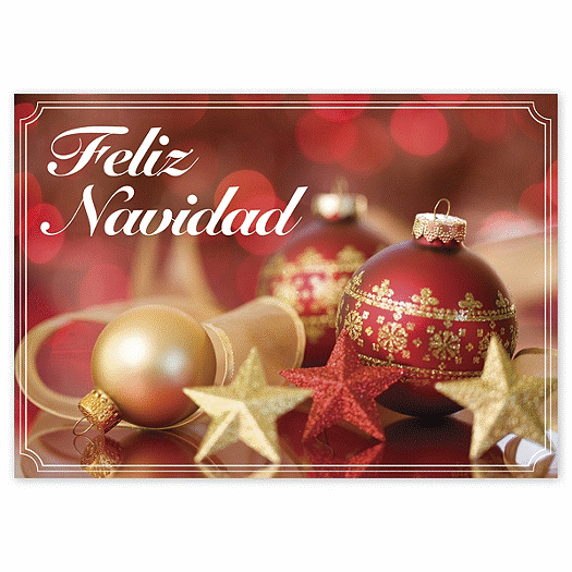 Tarjeta de navidad en espaol  Navidad Reluciente