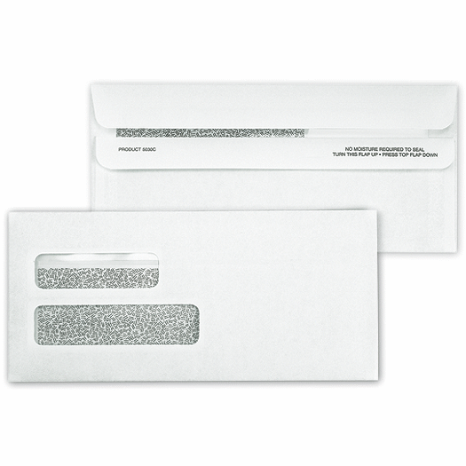 Double Window Confidential Self Seal Envelope