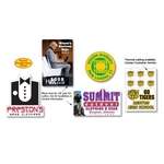 White Vinyl Decal - Full Color, 11 to 17 Sq In (Indoor and Outdoor)