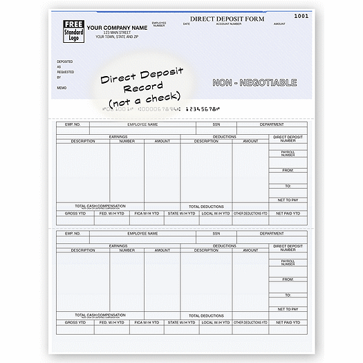Laser Advice Of Deposit