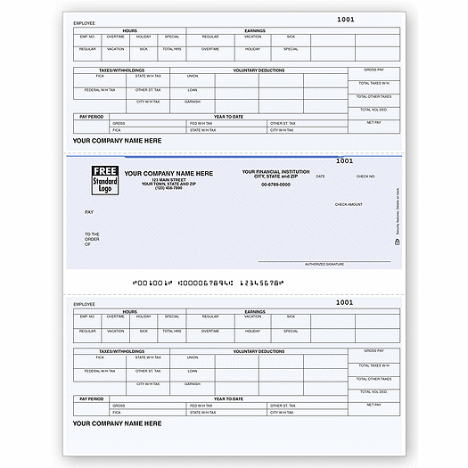 Laser Middle Payroll Check