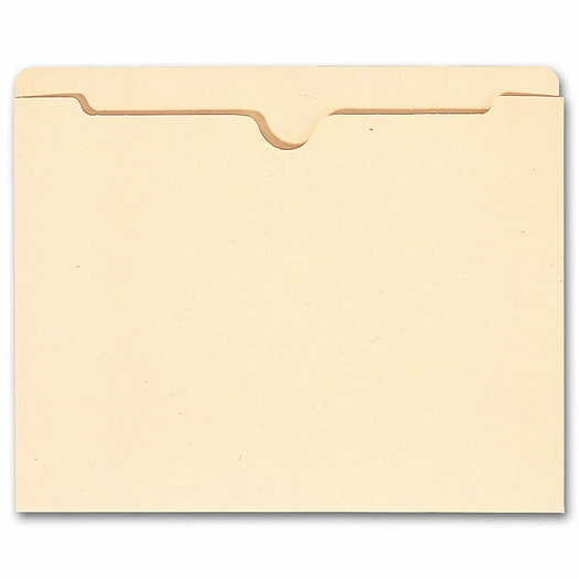 Top Tab Manila Pocket, 14 pt, No expansion