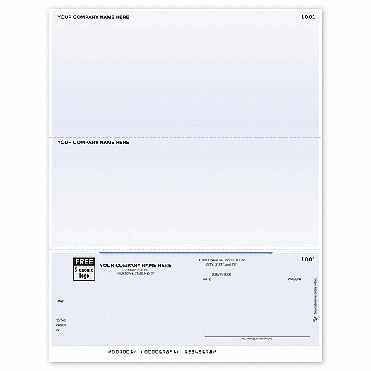 Laser Bottom Accounts Payable Check