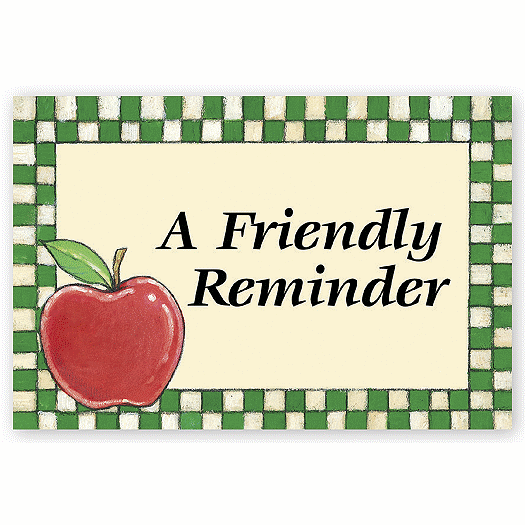 Medical Laser Postcards, A Friendly Reminder