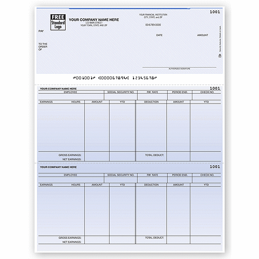 Laser Top Payroll Check