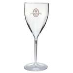 9 oz. Clear Plastic Wine Goblet