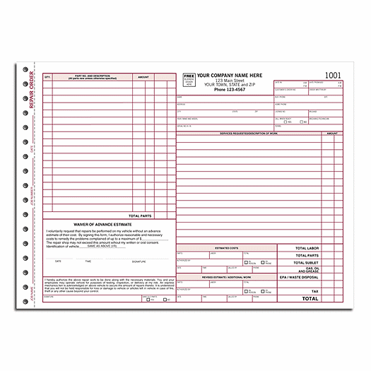 Repair Orders - Connecticut State