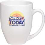 White Bistro Mug - 16 oz., Four Color Process