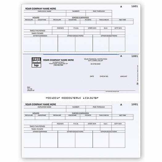 Laser Middle Payroll Check