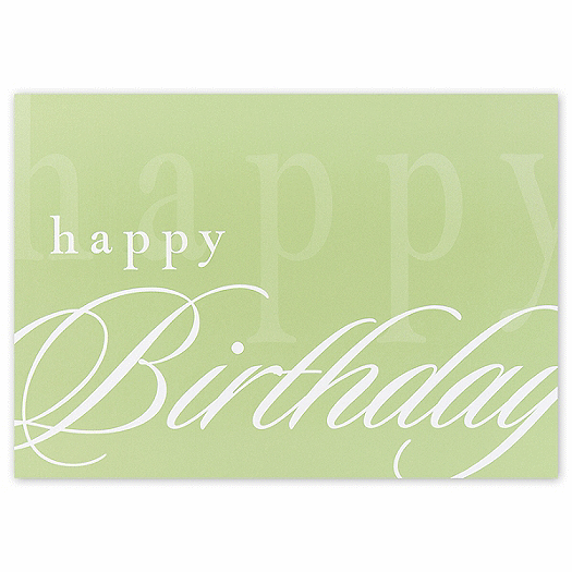 Simply Stated Happy Birthday Cards