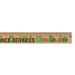 Recycling Background Rulers - Clear Lacquer Finish