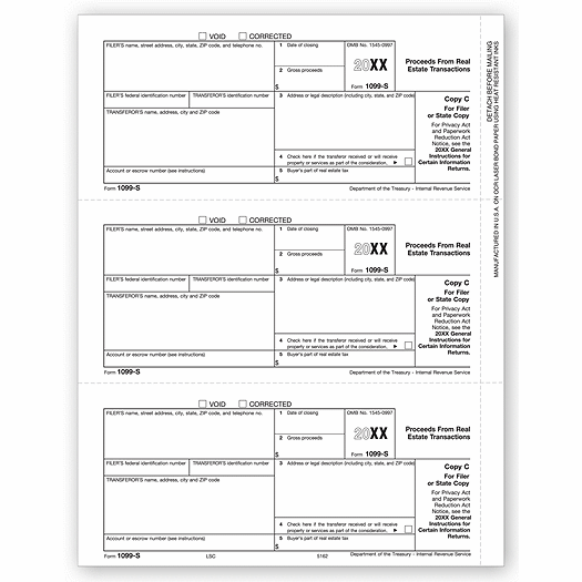 2020 Laser 1099-S, Payer/State Copy C