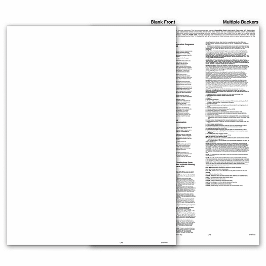 2020 Laser 1099-BLANK with Multiple Backers