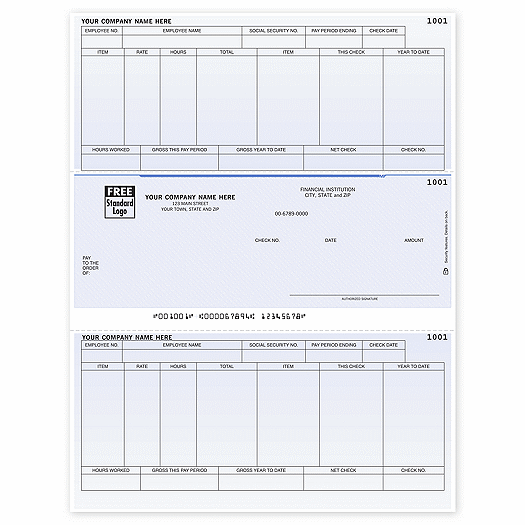Laser Middle Checks, Payroll, Sage/Peachtree Compatible