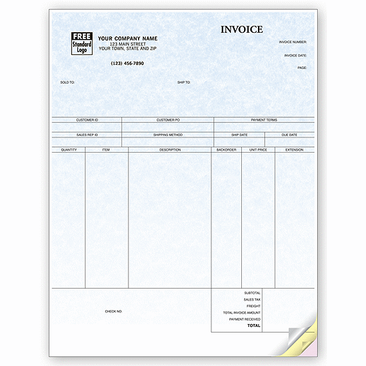 Product Invoices, Laser, Parchment