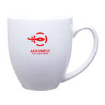 15 oz. Bistro Mug - Glossy White/Natural