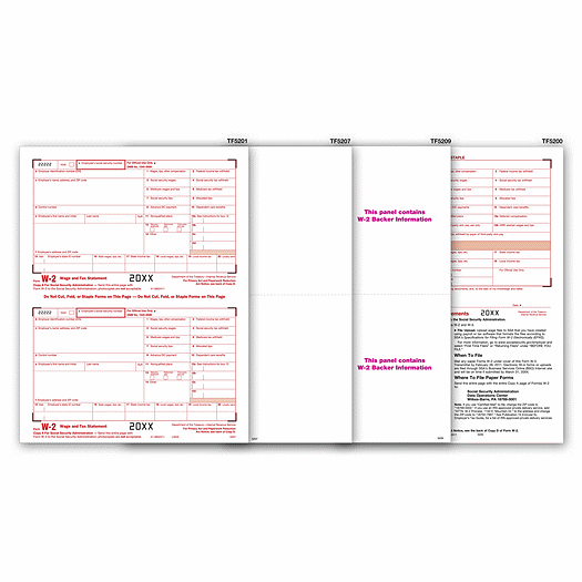 2020 Laser W-2 Set, 6-part