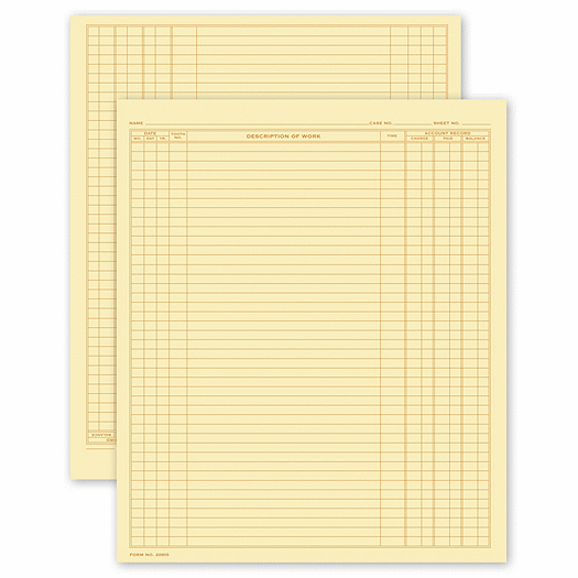 Dental Continuation Form for Folder-Style Records, Large