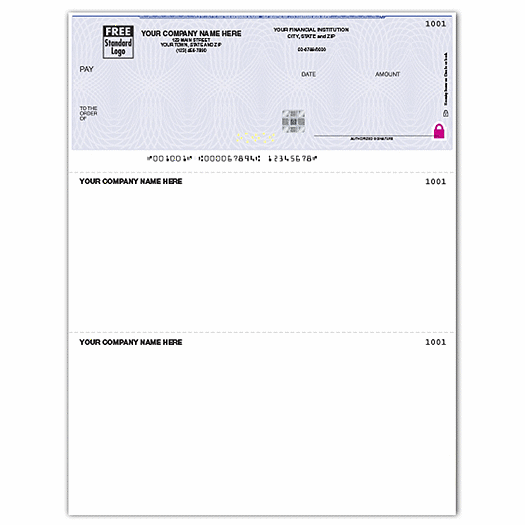 Deluxe High Security Laser Top Check
