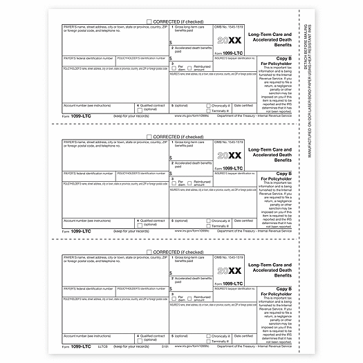 2020 Laser 1099-LTC Policy Holder Copy B