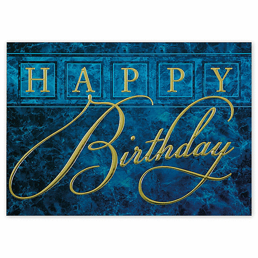 Blue Marble Happy Birthday Cards