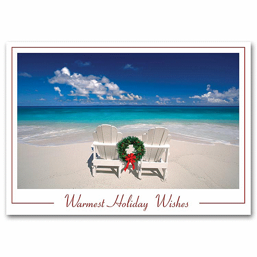 Beachy Holiday Cards