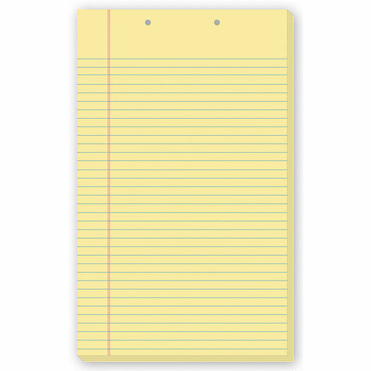 Ruled Pads, Non-Perforated