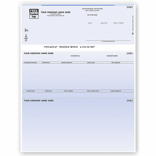 Laser Top Accounts Payable Check