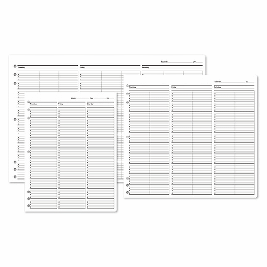 Timescan Undated Appointment Sheets 2 Col 15 Min