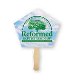 Church Shaped Thrifty Hand Fan
