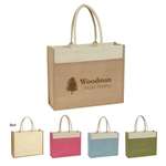 Jute Tote with Front Pocket