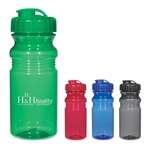 Poly-Clear 20 Oz Fitness Bottle with Super Sipper Lid