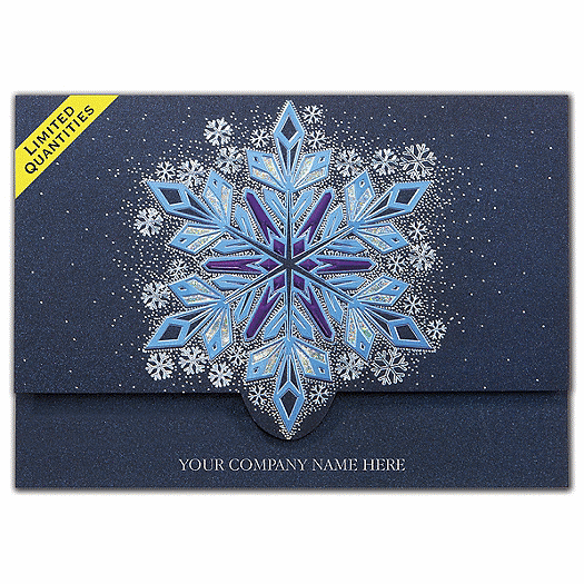 Flickering Flakes Holiday Cards