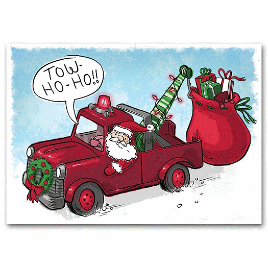 Tow-Ho-Ho Automotive Holiday Cards