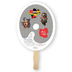 Oval Thrifty Hand Fan