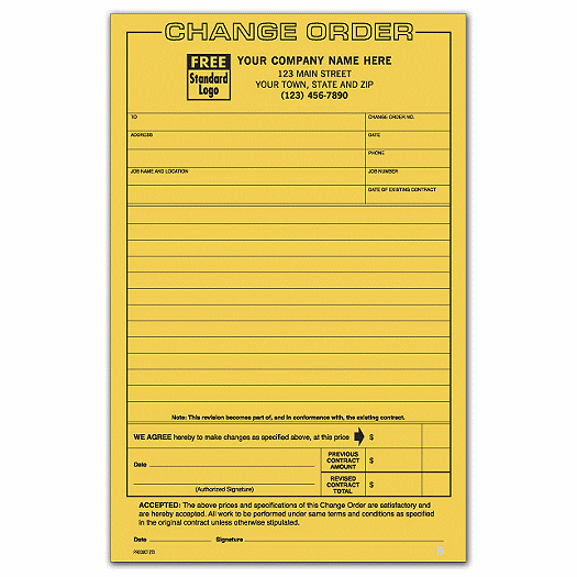 Change Orders - Classic Compact