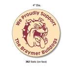 Clear Vinyl Static Cling Decal - 4