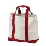 Port and Company 2-Tone Shopping Tote - Dark/All