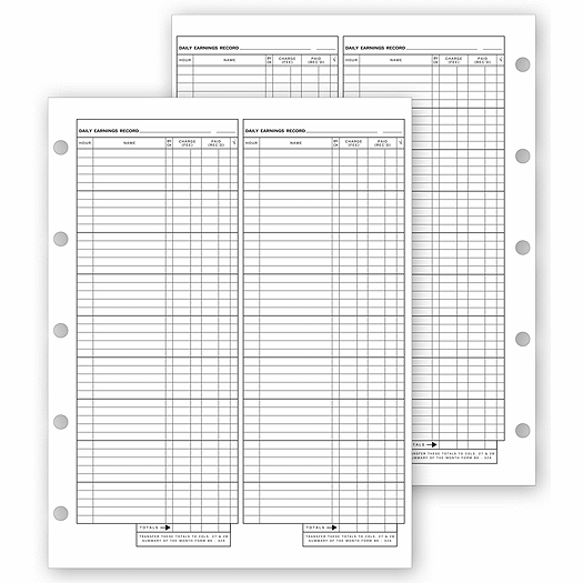 Daily Earning Sheets