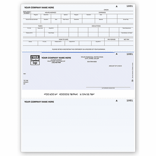 Laser Middle Payroll Check