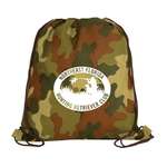 Non-Woven Camo Drawstring Backpack