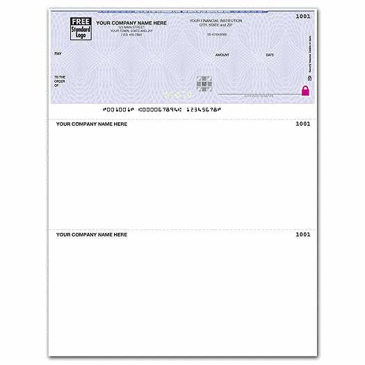 Deluxe High Security Laser Top Check