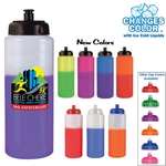 32 oz. BPA Free Mood Sports Bottle with Push 'n Pull Cap - Full Color Digital, 1 Side