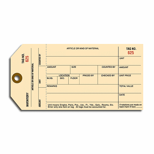 Manila Inventory Tags